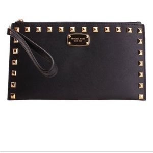 Michael Kors studded wristlet